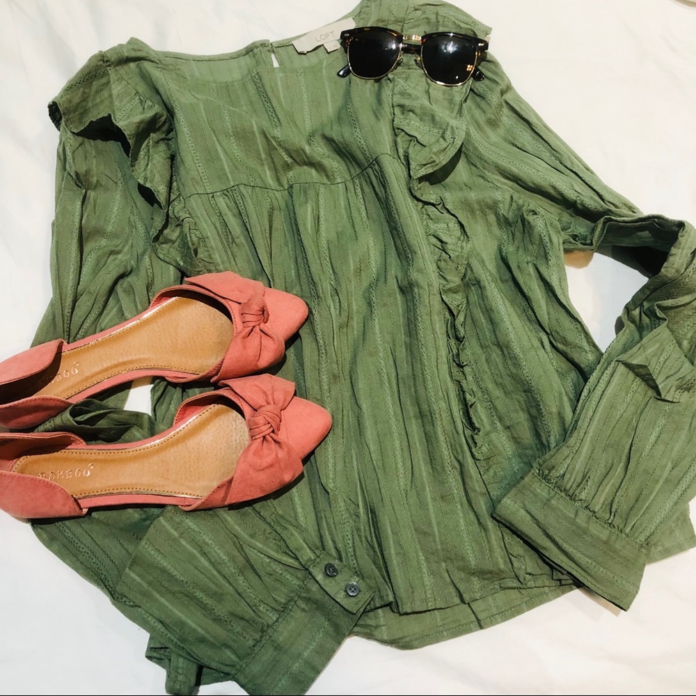 LOFT Ruffle Blouse